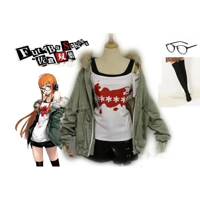 สูท Persona 5 แบบ Sakura Futaba สำหรับคอสเพลย์