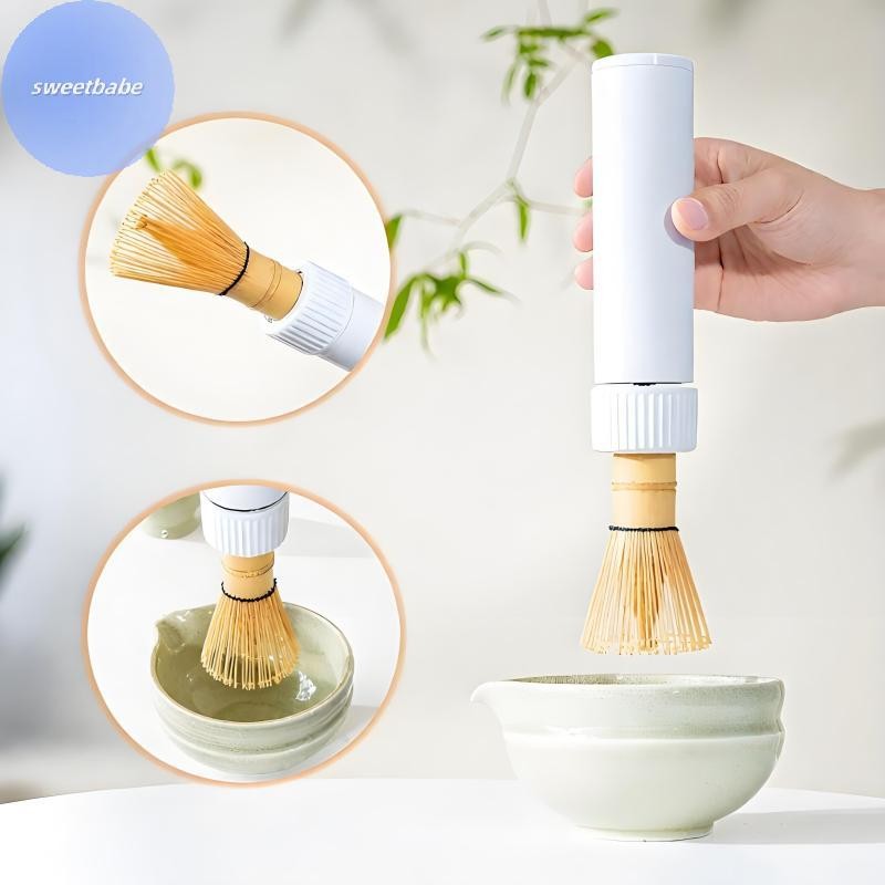SEBABE ไฟฟ้า Matcha Whisk อุปกรณ์ไร้สายแบบพกพาได้อย่างรวดเร็ว Matcha แปรงมือถือ Matcha Stirrer เครื่องดื่มผสมชากาแฟ-Making เครื่องมือ TH