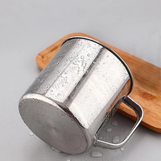 ChokSteel แก้วนำ้ แก้วสแตนเลส มีหูจับ ขนาด 6.5ซม./8ซม.9/ซม.10/ซม.11/ซม.12/ซม.