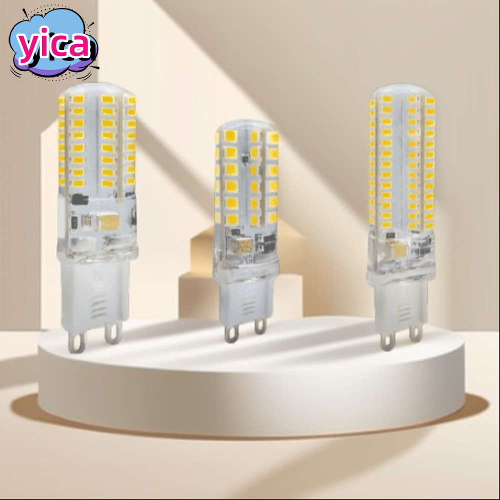 YICA หลอดไฟ LED, หลอดไฟข้าวโพด SMD 2835 3014 เย็น/อบอุ่น, G9 220V 3W/5W/7W