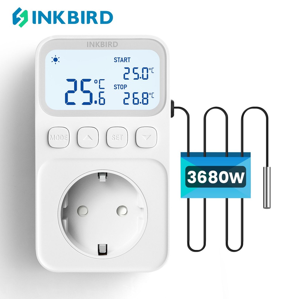 INKBIRD C226T Plug-in Timer Thermostat 16A 3680w เครื่องควบคุมอุณหภูมิความร้อนและความเย็นพร้อมสัญญาณ