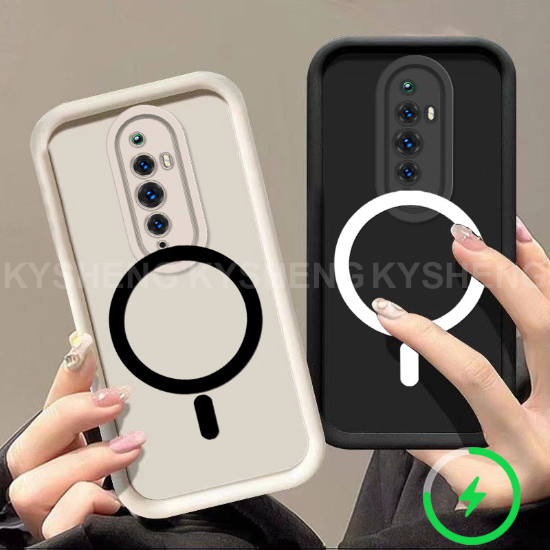 เคสสําหรับ OPPO RENO 2F 2Z Reno 2 เคสโทรศัพท์ชาร์จแม่เหล็ก Simple anti drop ถุงลมนิรภัยซิลิโคน TPU soft shell 012