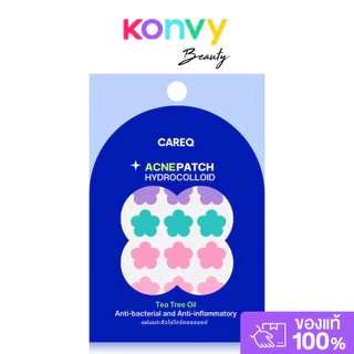 CAREQ Acne Patch Hydrocolloid 24 Dots แคร์คิว แผ่นแปะสิวไฮโดรคอลลอยด์.