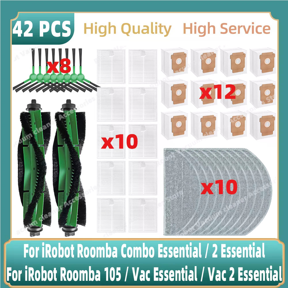 ใช้งานร่วมกับสําหรับ iRobot Roomba 105 Combo, Roomba Combo Essential / 2 Essential หลักแปรงด้านข้าง 