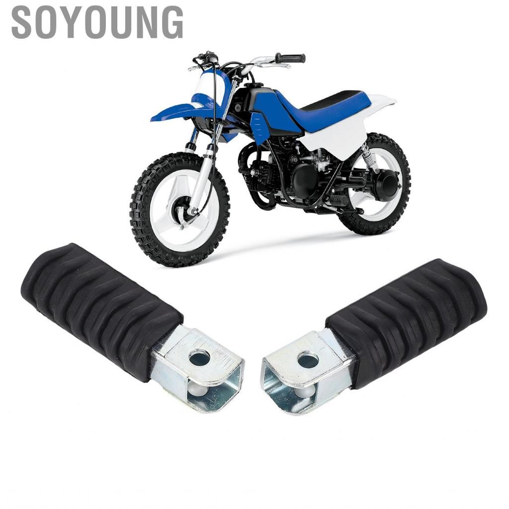 Soyoung เหยียบเท้ารถมอเตอร์ไซค์ Soyoung-th 1 คู่จักรยานสกปรกหมุดซ้ายขวาแทนที่ลื่นสำหรับ PW 50 ทั้งหม