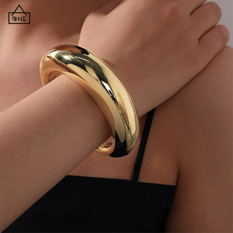 COD❤️สร้อยข้อมือทรงไม่สม่ําเสมอเรขาคณิตเปิดวินเทจแฟชั่นระดับไฮเอนด์เครื่องประดับสำหรับผู้หญิง-a.one