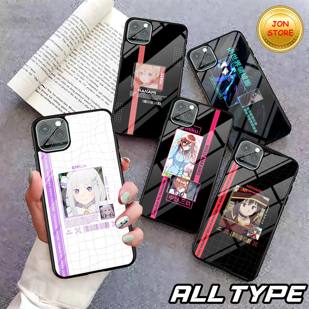 HP ( JL 38 ) Softcase Glossy ANIME MOTIF สําหรับ IPHONE 7 7+ IP 8 8 PLUS X XR XS MAX 11 11 PRO MAX 1