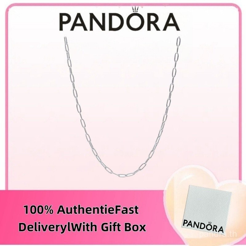 สร้อยคอเงินสเตอร์ลิง s925 แบบ Elongated Link จาก Pandora รหัส 393416ซี00