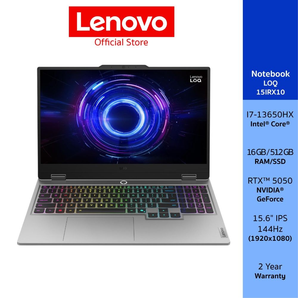 Lenovo LOQ 15IRX10(83JE00MGTA) Intel I7-13650HX Nvidia GeForce RTX 5050 15.6" IPS