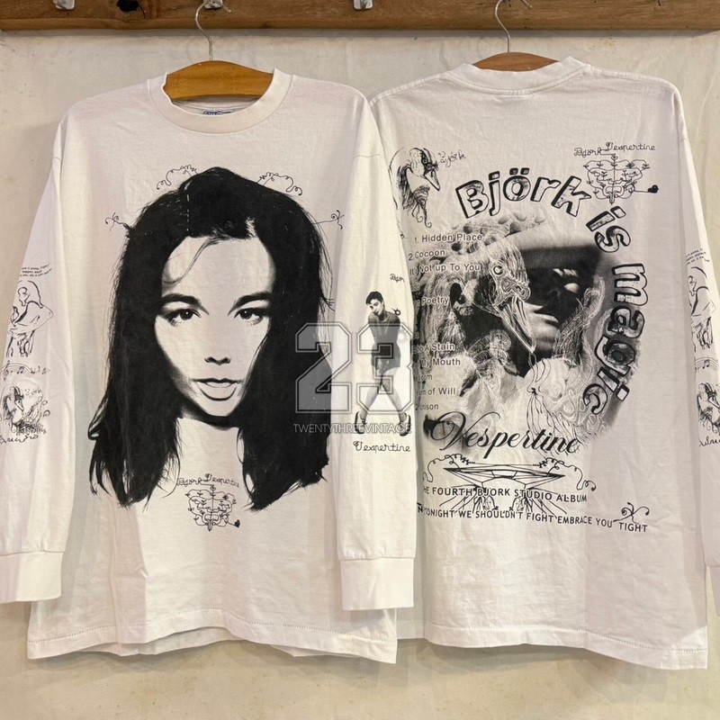 [ 23 ] Bjork is Magic The Forth Album Love Sleeve เสื้อทัวร์ เสื้อวินเทจ  vintage shirt
