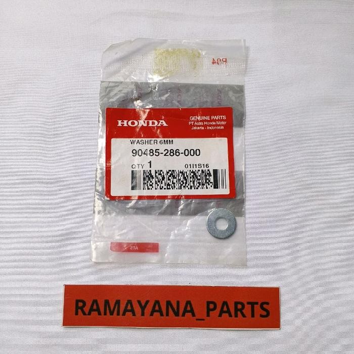 แหวนเครื่องซักผ้า 6MM Honda CBR 150 ใหม่ CBR 250 CBR150R K45A ใหม่ CB150R Streetfire 90485286000