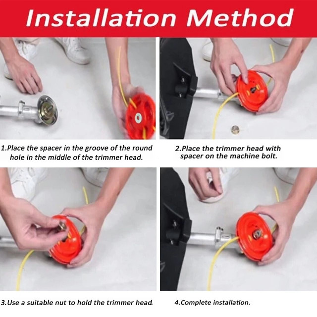 จานตัดหญ้า ใบตัดหญ้า ที่ตัดหญ้า เอ็นตัดหญ้า จานเอ็น จานเอ็นอลูมิเนียม ใบตัดเอ็น 4 เส้น(8รู) - รูปที่ 7