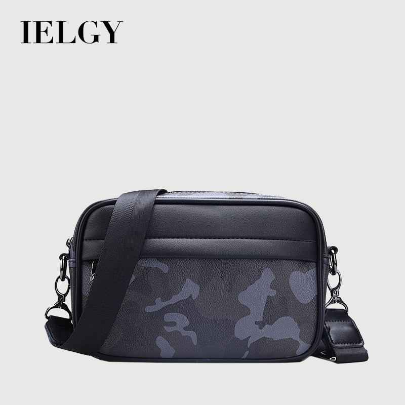 IELGY เวอร์ชั่นเกาหลีผู้ชายกระเป๋าใบเล็กสไตล์ใหม่อินเทรนด์กีฬาลําลองบุรุษไปรษณีย์กระเป๋าสะพายไหล่แนวทแยง
