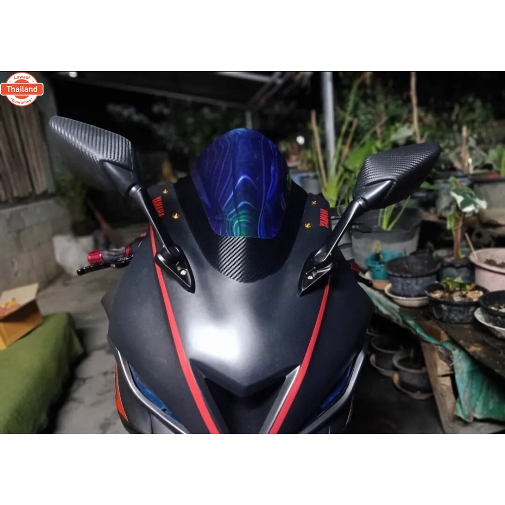กระจก YAMAHA R15 /R3/NMAX155 ด้านหลังลายเคฟล่า