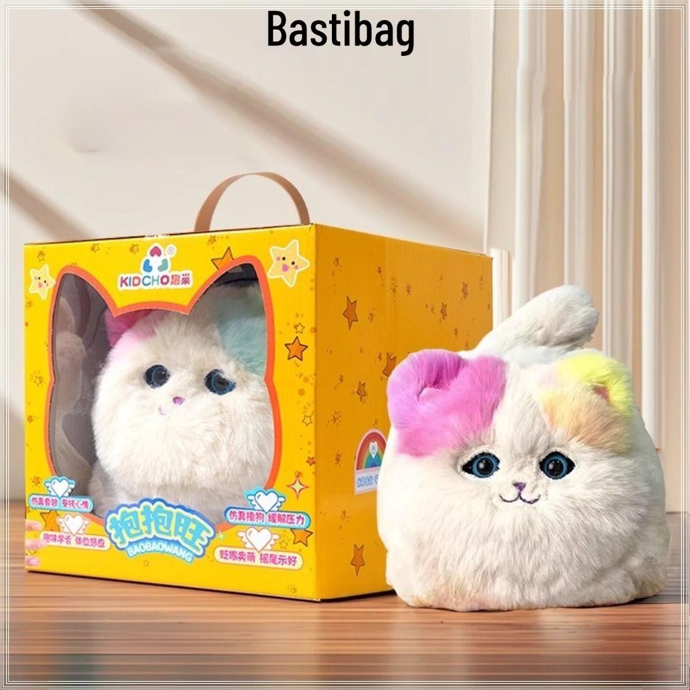 BASTIBAG ตุ๊กตาไฟฟ้าที่สมจริง, การออกแบบจําลองฟังก์ชั่นแบบโต้ตอบ Interactive Huggy Cat, ไฟฟ้าพูดคุณส