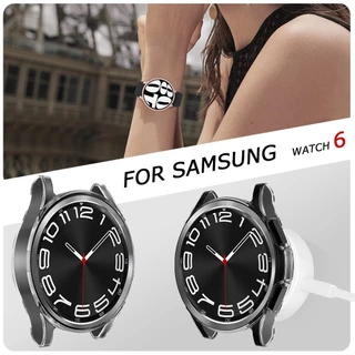 SAMSUNG กรณีสําหรับ ซัมซุง กาแลคซี นาฬิกา 4/5/6/7 40/44/45/47 มม.ป้องกัน กลวง กันชนเชลล์สําหรับนาฬิกา 6 คลาสสิก 43/47 มม