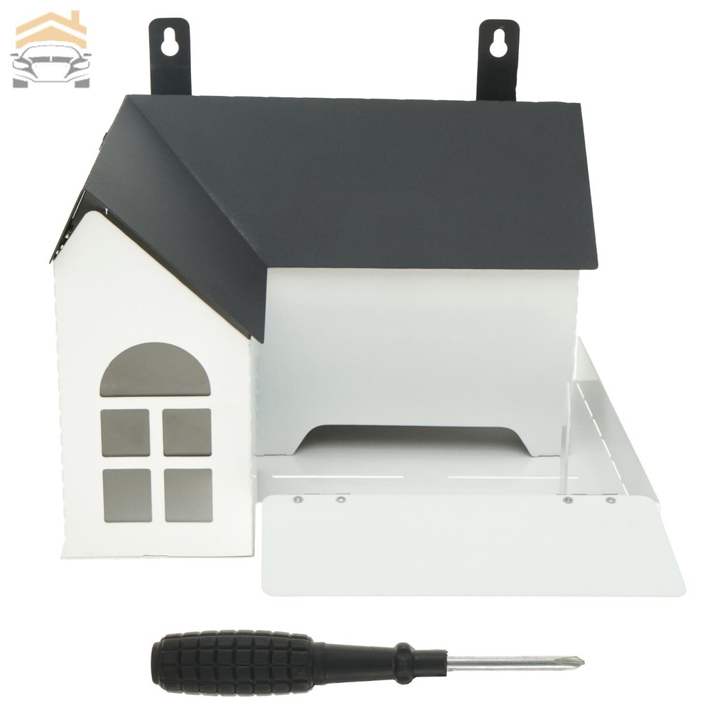 กระรอก Feeder กระรอกเหล็ก Feeder House Keep Food Fresh Squirrel Feeder Bar พร้อมท่อระบายน้ําสําหรับก