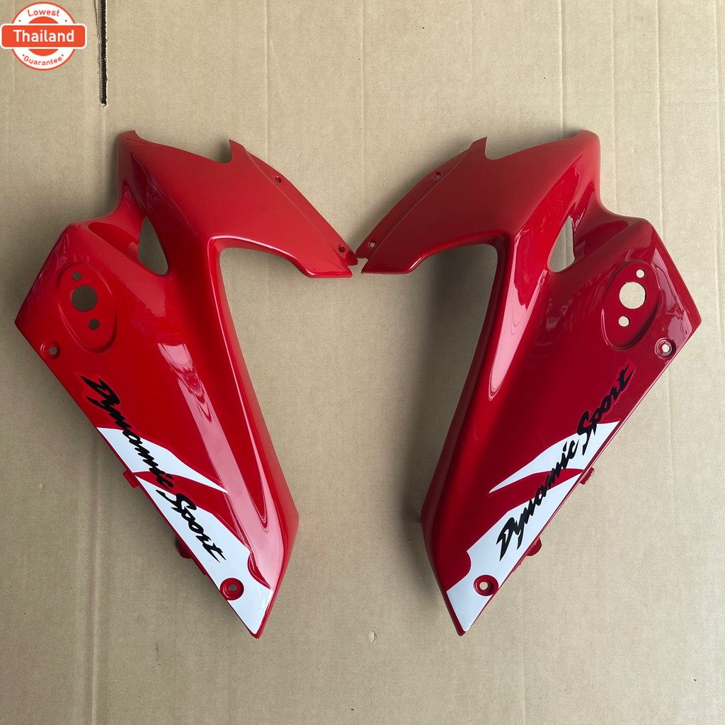 หน้ากาก LS ใหม่ ชุดสี ชุดแต่ง แฟริ่ง เฟรมรถ Ls 125 ตัวใหม่ สีแดง พร้อมติดสติกเกอร์ year 2000