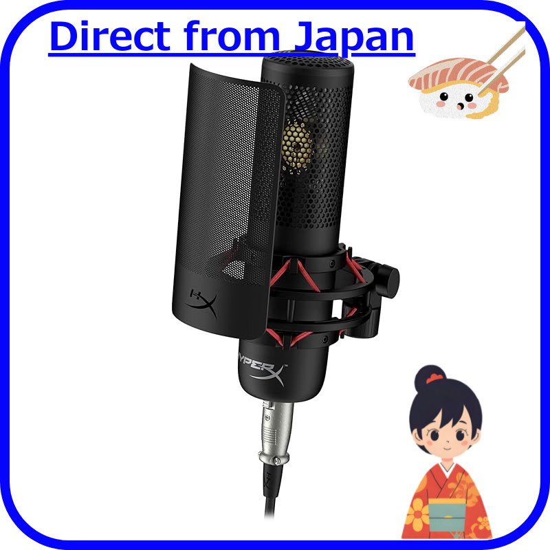 HyperX QuadCast S RGB Standalone Microphone for Streamers, Content Creators, and Gamers - Compatible