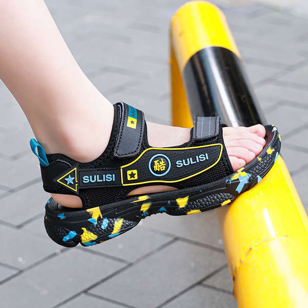 keto รองเท้า รองเท้าแตะทูโทน รองเท้าแตะเด็กชายตีนตุ๊กแกสำหรับฤดูร้อนรองเท้าแตะกันลื่นสำหรับเด็กวัยกล