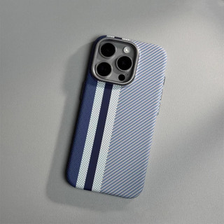 Case iPhone 12 13 14 15 16 17 Pro Max Air Plus Carbon Berserat Biru Case iPhone Casing Premium Hardcase Anti Jatuh