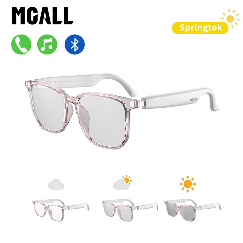 แว่นตาอัจฉริยะ MGALL C8 PRO พร้อมเลนส์ Photochromic ปรับความเข้มตามแสง มีระบบเสียงรอบทิศทาง ฟังเพลงแ