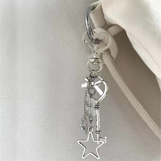 ประณีต Blue Love Moon จี้ Bowknot พวงกุญแจโทรศัพท์หูฟังกรณี Charms กระเป๋าเป้สะพายหลังเครื่องประดับ