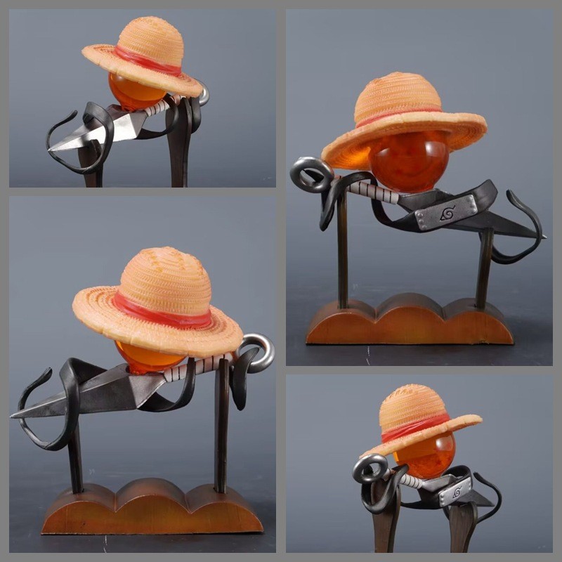 One Piece Naruto จุดเริ่มต้นของ Naruto Joint Model Goku Naruto Straw Hat Luffy Desktop Model Jewelry