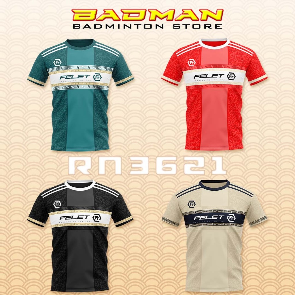 FELET RN JERSEY RN3621 เสื้อแบดมินตัน Badminton Baju by FELET