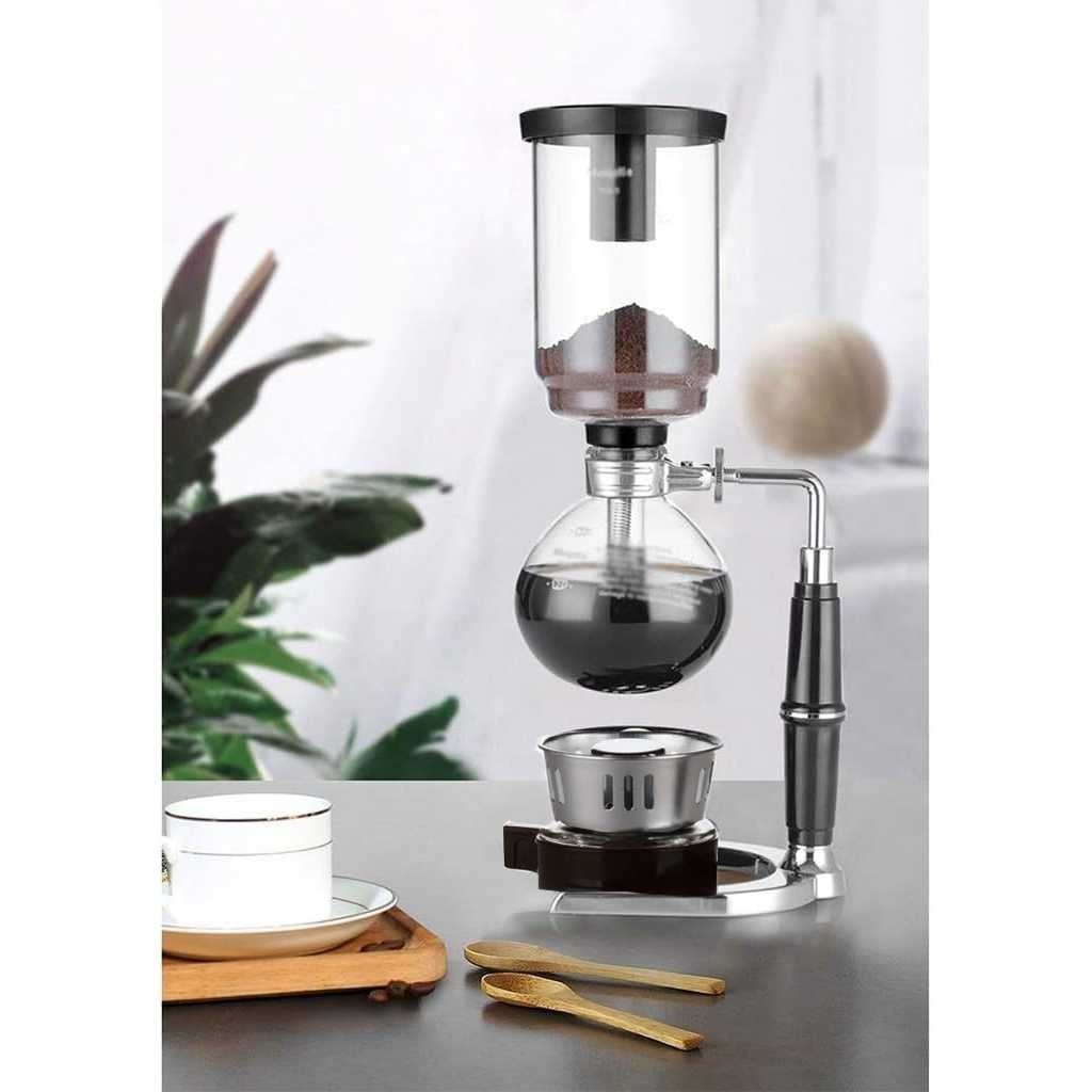 Eworld Syphon เครื่องชงกาแฟ Manual Brew หม้อสูญญากาศ 5 ถ้วย 500ml