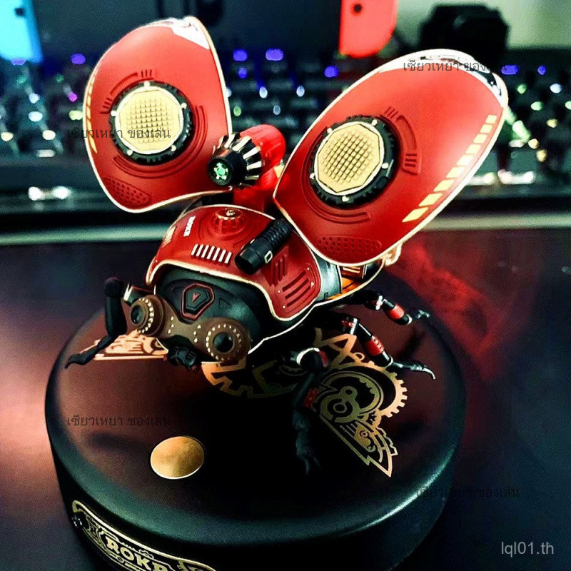 ด้วงสำรวจ Ruoke ด้วงกลไก โมเดลทำมือ สไตล์สตีมพังค์ ของเล่นประดับ