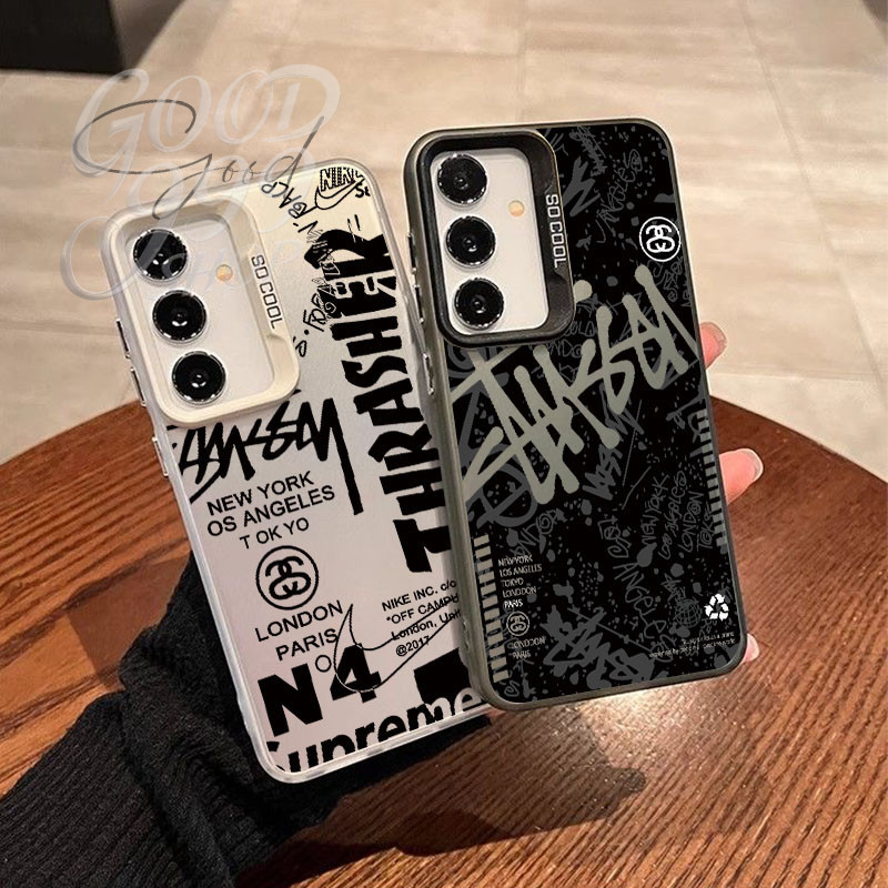 ส่งจากไทย สีดำหรูหราซิลิโคนแข็งกรณีโทรศัพท์ มังกรจีนfor เคสSamsung a56 5G 52 34 73 22 13 04E 15 05S 16 06 55 S22/24/25