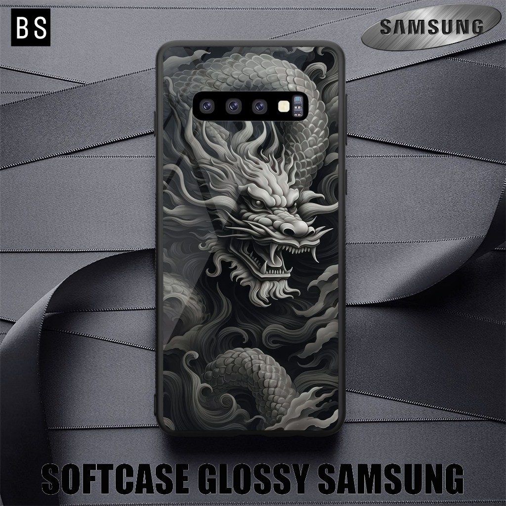 [ MK34 NAGA ] เคส HD มันเงา Samsung S10, S10 PLUS, S10 ES10 LITE, S9.S9 PLUS,S8,S8 PLUS ตัวป้องกันกล