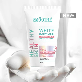 Smooth E White Babyface Spotclear pH5 NON-IONIC Foam 80ml สมูทอี โฟมล้างหน้าสูตรไม่มีฟอง.
