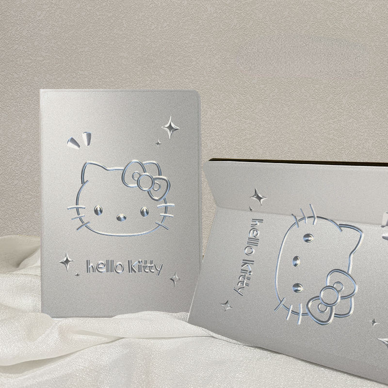 เคสป้องกัน iPad 10th Generation Air4 Air5 Air6 10.5 นิ้ว Creative Love Silver Hello Kitty พร้อมช่องเสียบปากกา Gen7/8/9 วัสดุผ้าไหม Mini4 5 ฝาครอบ Anti Drop กรณีแท็บเล็ต ราคา ถูกที่สุด ดีลบีเคเค แกลเลอรีภาพที่ 8