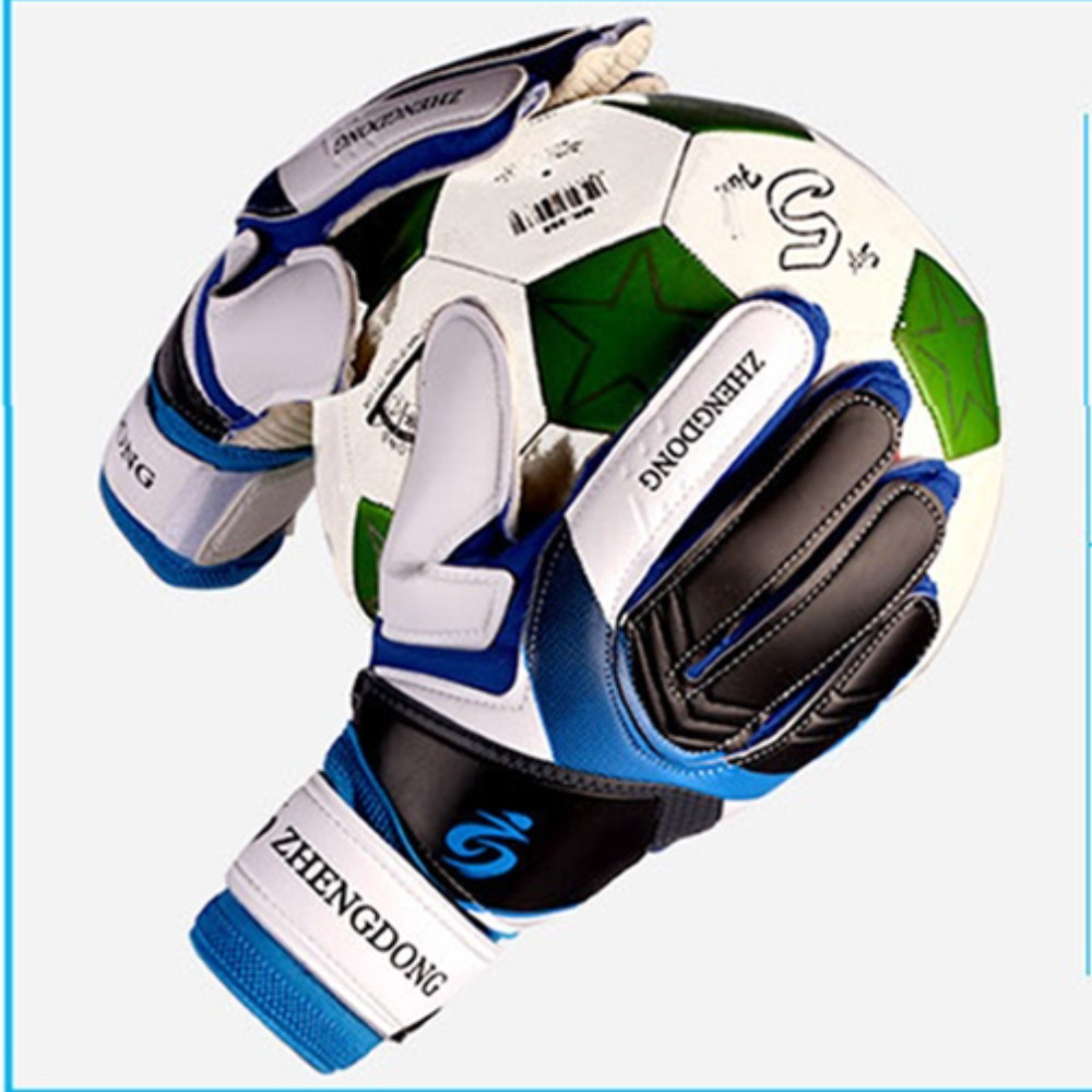 1pair ถุงมือฟุตบอลผู้รักษาประตูถุงมือกีฬาและอุปกรณ์ฟุตบอลกลางแจ้ง Goalkeeper Gloves
