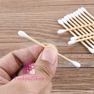 🛒🛒 สินค้าพร้อมส่ง คอตตอนบัต คอตตอนบัตปั่นหู สำลีทำความสะอาด สำลีด้ามไม้ สำลีอ่อนนุ่น🍄 tp99