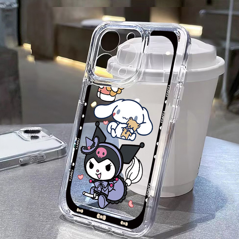 (จัดส่งภายในประเทศ) สำหรับ iPhone6 7 8 11 13 15 1412Pro X Max 7 8 14 15Plus เวทมนตร์ คูโลมิ กรณีโทรศัพท์มือถือซิลิโคนใส