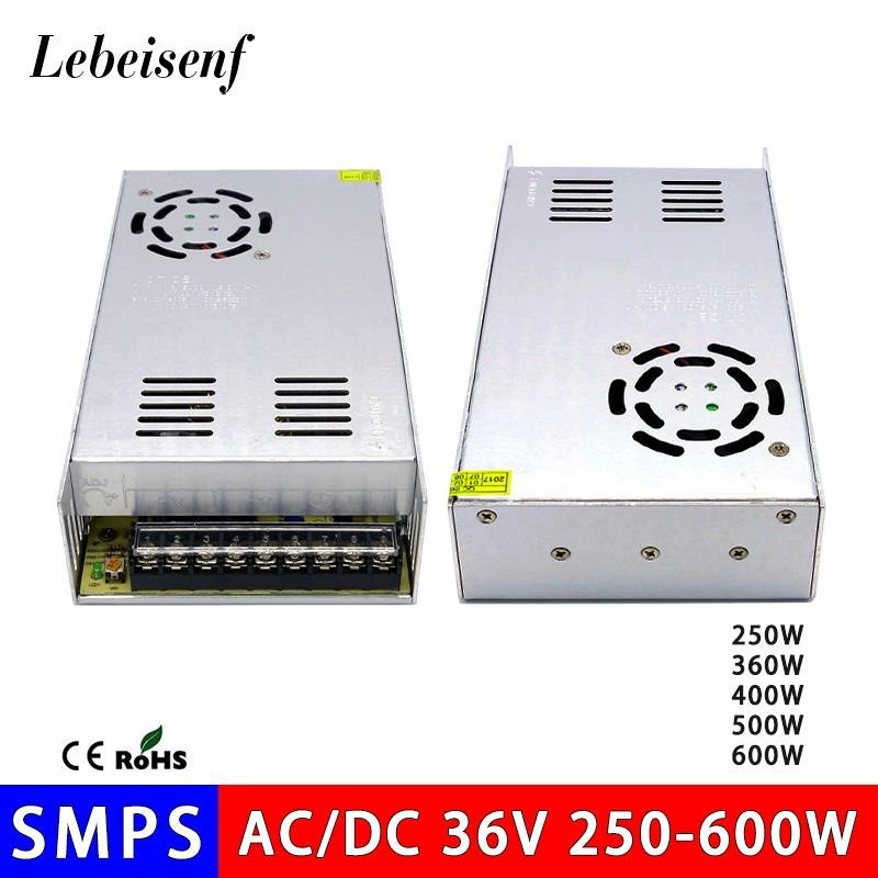 ✤110V 220V AC to DC 36V 250W 7A 360W 10A 400W 11A 500W 13.8A 600W 16.7A Switching Power Supply Conve