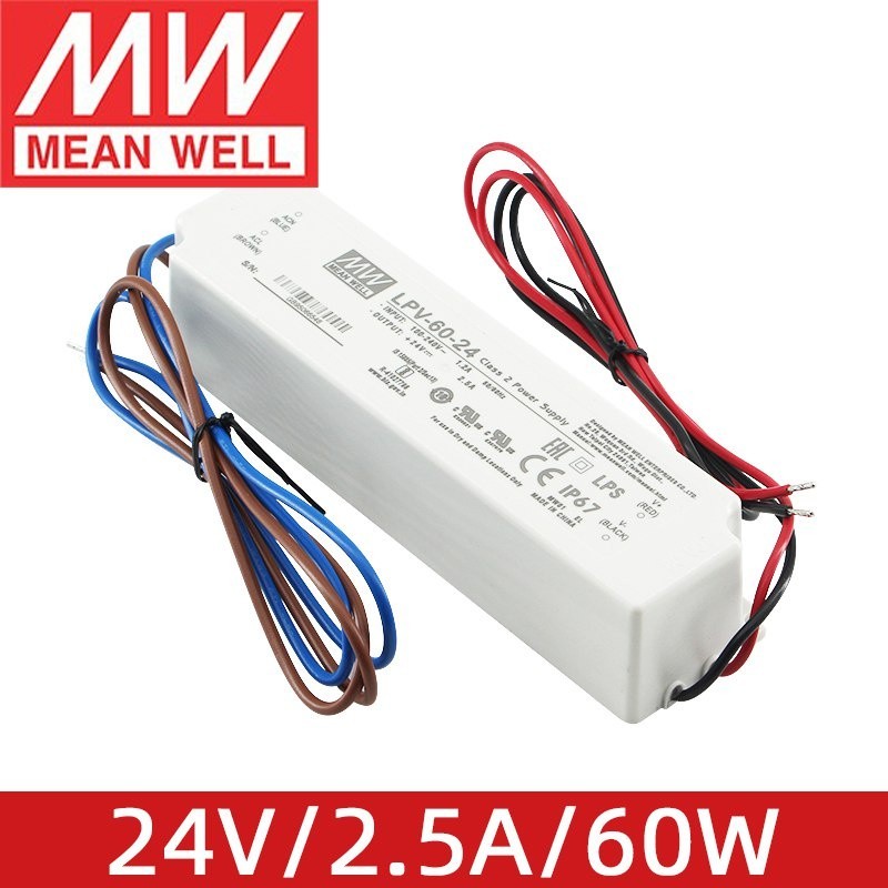 ✷MEAN WELL LPV-60-24 24V 2.5A 60W meanwell High Quality 60W Single Output LED Switching Power Supply