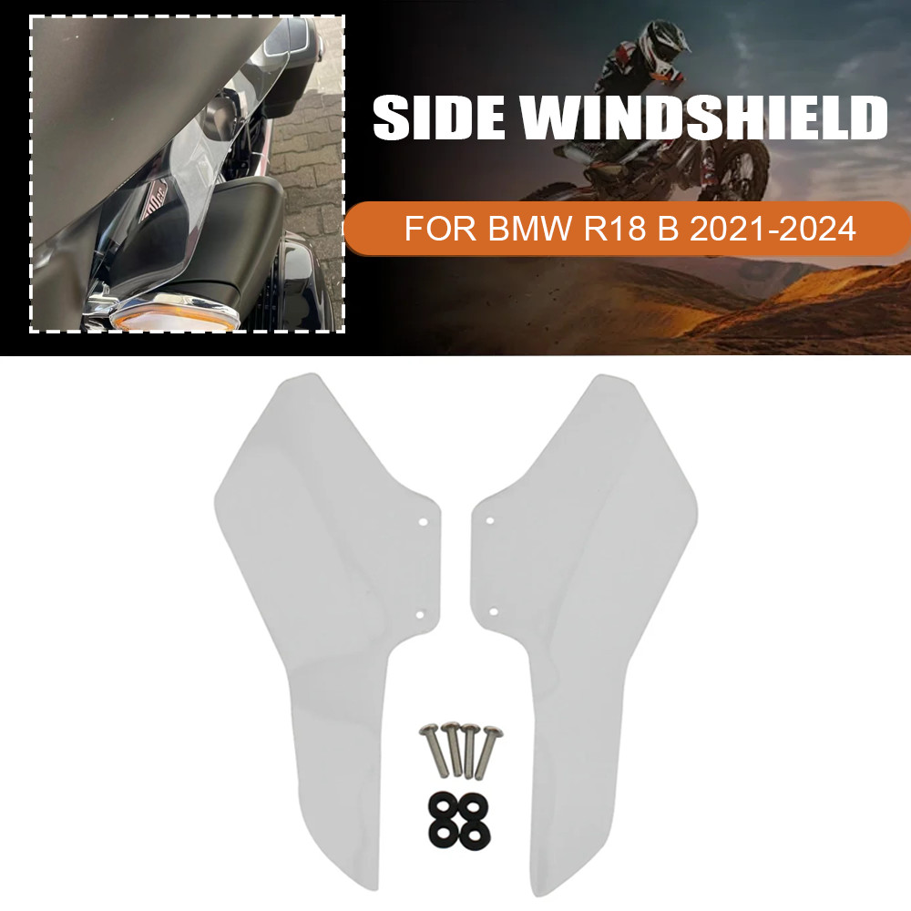R18 รถจักรยานยนต์ Wind Deflector ขา Protector ด้านข้าง Fairing กระจกสําหรับ BMW R 18 B R18B Bagger R