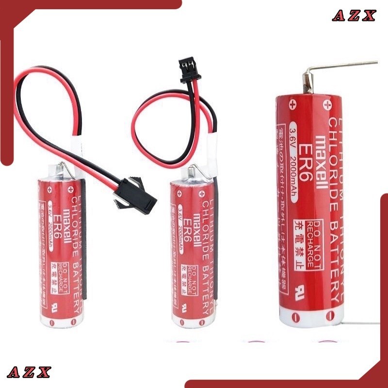 ใน กทม Maxell ER6 3.6V 2000mAh battery lithium ขาลงปริ้น ปลั๊กเล็ก ปลั๊กใหญ่ ออกบิลได้ ส่งของทุกวัน