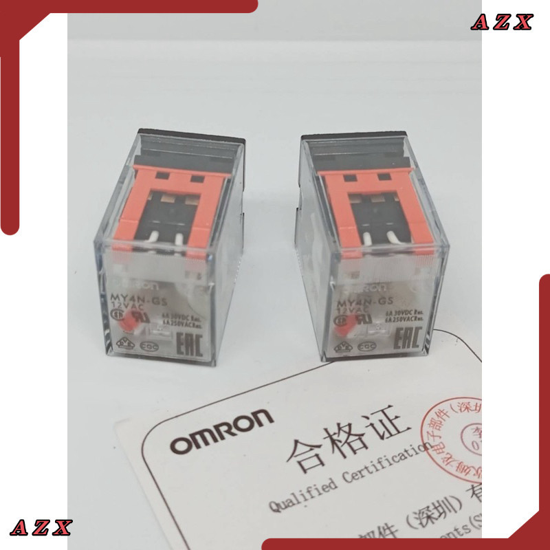 ใน กทม รีเลย์ ของแท้ใหม่  MY4N-GS 12VDC 24VDC  220vac MY4n-Gs 12VAc 24vac MY4N-GS 12vac 24vac relay