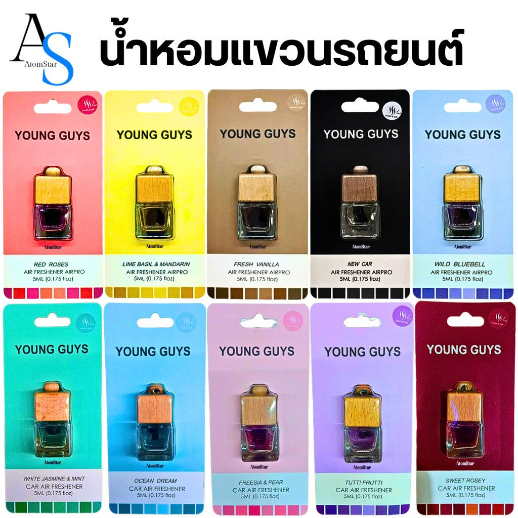 AIR FRESHENER Airpro Car Young Guys 5ml น้ำหอมรถยนต์ น้ำหอมปรับอากาศแบบแขวน