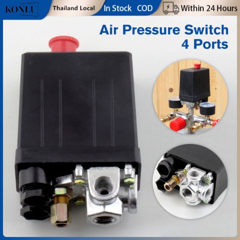 220V 0-180PSI อะไหล่ปั๊มลม ชุดควบคุมแรงดัน รูปที่ 2