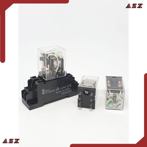 ใน กทม My2n MY2 มีไฟ 220v 12vdc 24vdc 12vac 24vac 110vac มีซอกเก็ต