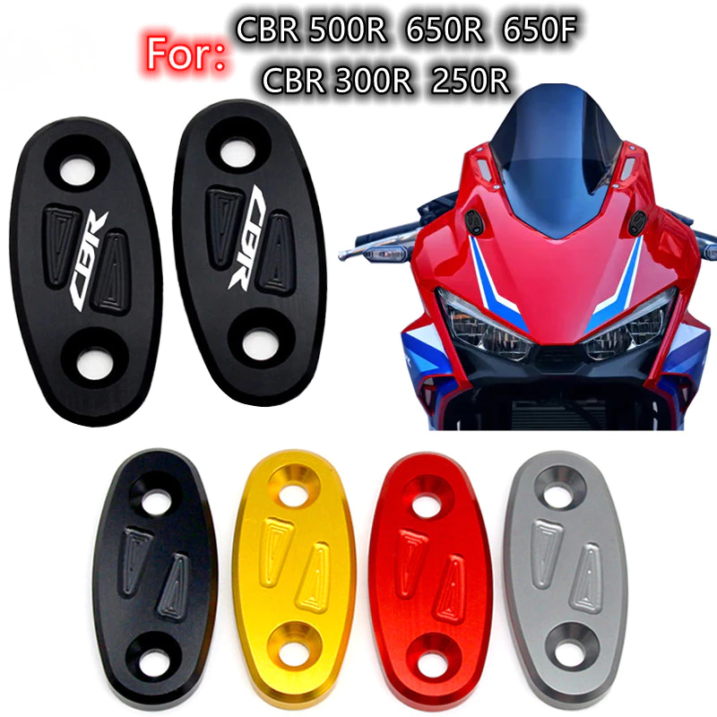 สําหรับ Honda CBR 500R 650R 300R 250R 650F กระจกมองหลังรถจักรยานยนต์ฝาครอบฐานกระจกไดรฟ์กําจัดกระจกฝาครอบรู