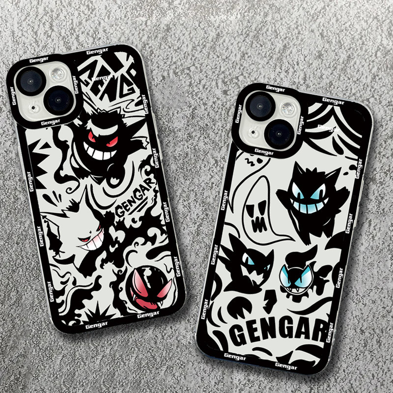 สําหรับiphone 11 15 Pro MaxกรณีPokemon GangarสําหรับiPhone 13 14 12 Pro Max iPhone X XR XS Max 7 8 S