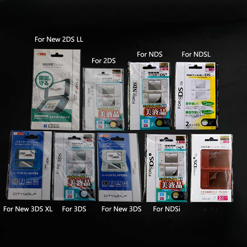 สําหรับ 2DS 3DS LL XL หน้าจอ LCD ฟิล์มป้องกันด้านล่างพื้นผิวใส Guard Protector ผิวสําหรับ NDSL NDSi LL