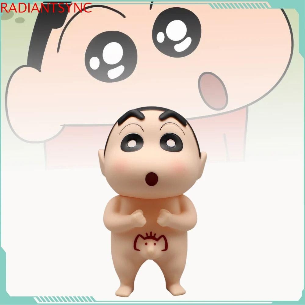 Radiantsync Crayon Shin-Chan ตัวเลข, ของเล่นยาว Nosed Nohara Shinnosuke รูป, รูปปั้นอาบน้ํา Q-Version PVC ตุ๊กตาของเล่นของขวัญ
